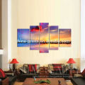Multi-Panel Paisaje Impresión Lienzo / Mar Sunrise impreso lienzo de la pared de arte / Mar Sunrise Impreso Lienzo Pintura